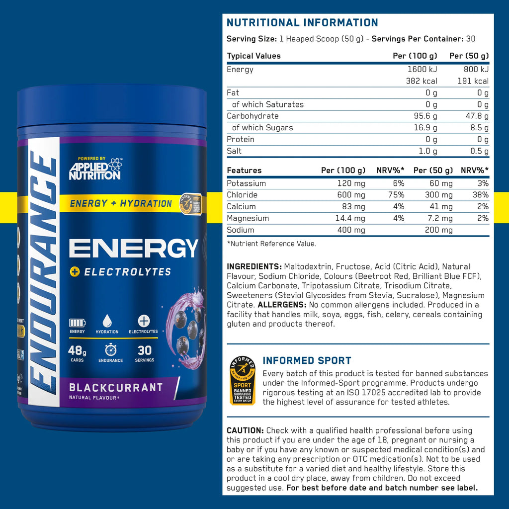 Endurance Energy + Electrolytes 1.5kg